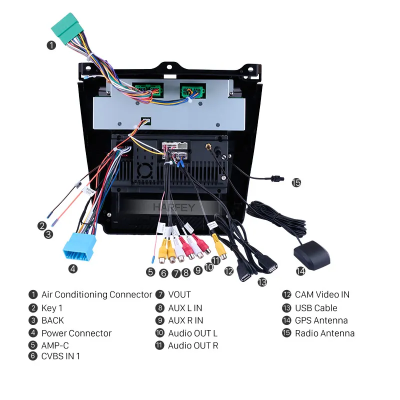 Harfey Navi GPS 9 7 &quot4G LTE радио для Honda Accord 2003-2006 2007 мультимедийный плеер Android 1 поддержка