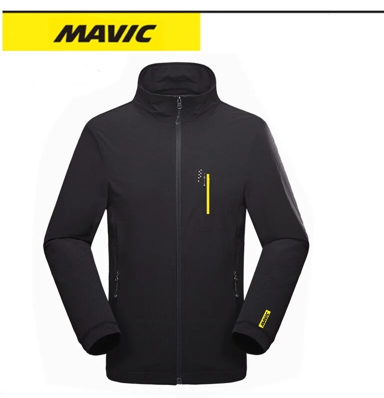 Ветрозащитная велосипедная куртка Mavic легкая черная ветрозащитная одежда для