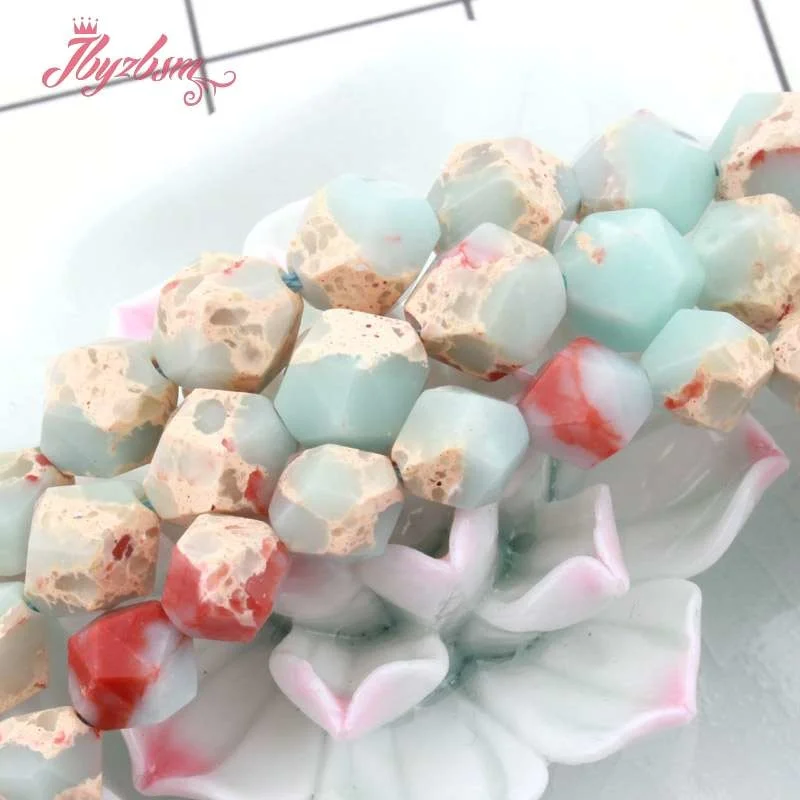 6/8/10mm Snakeskin ShouShan Faceted Square Natural Stone Beads For Jewelry Making DIY Bracelet Necklace Loose 15&quot Free Shipping |