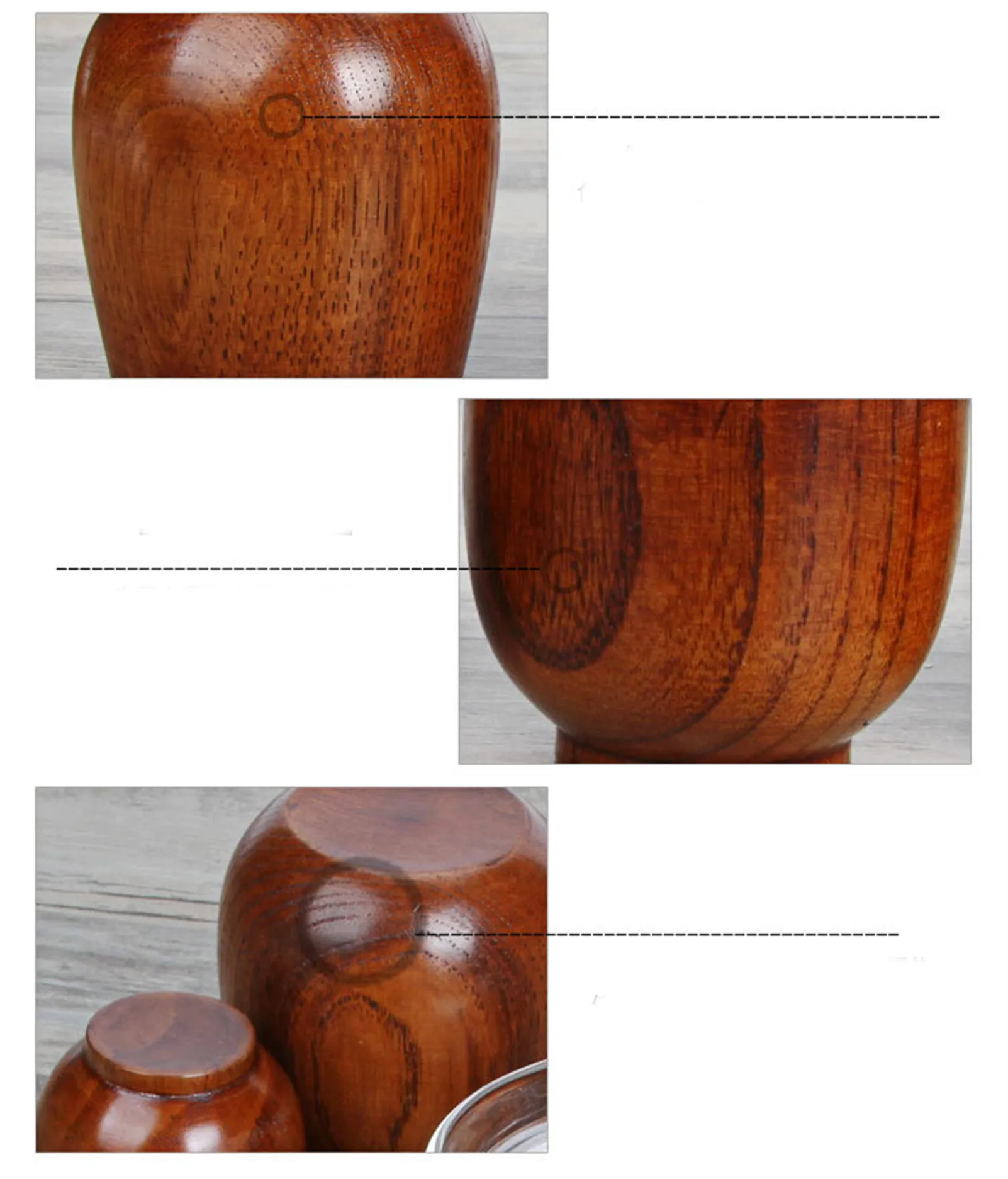 Натуральная деревянная кружка для воды в японском стиле сакэ зеленого чая и кофе