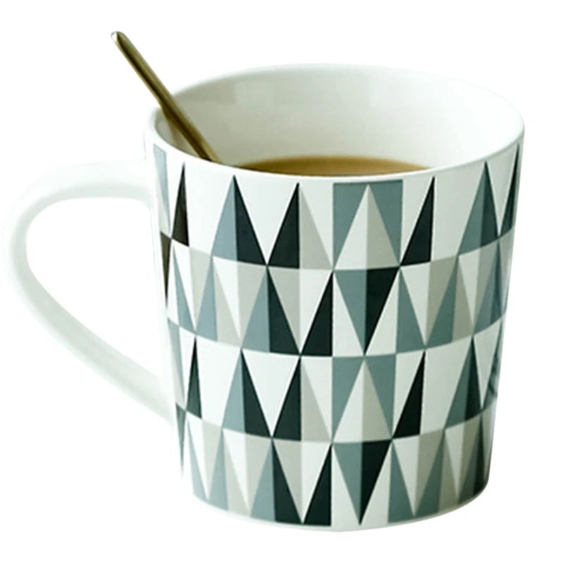

Ceramic Mug Geometric Pattern Novelty Porcelain Milk Mug Coffee Mug Office Mug Coffee Mugs Ceramic Mug Travel Cup