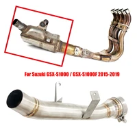 gsxs1000 gsx s1000f stainless steel decat race eliminator exhaust link pipe for suzuki gsx s 1000 f 2015 2016 2017 2018 2019