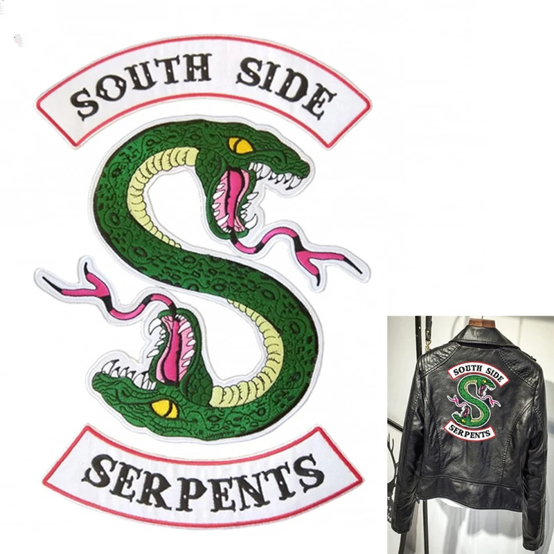 Ривердейл куртка Southside змеи яда "South Side serpents" черного цвета из PU искусственной кожи, кожаные пальто розового цвета уличная одежда вышитые наклейки
