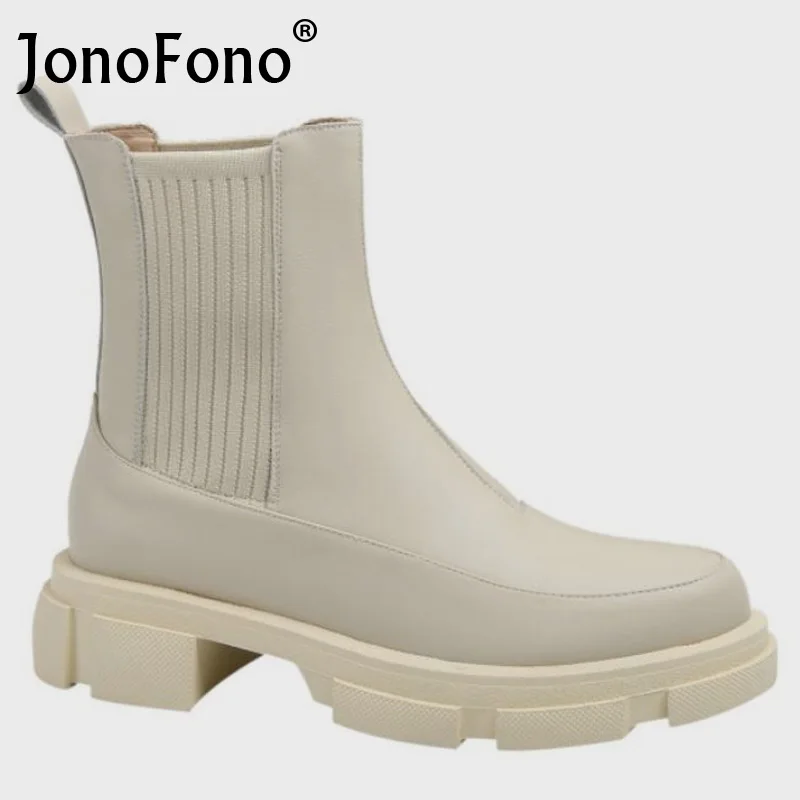 

Женские ботильоны из натуральной кожи без шнуровки, разные цвета