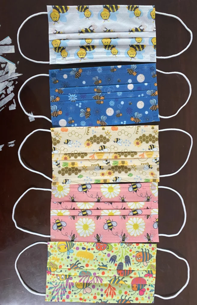 50 шт. одноразовые маски для взрослых Маска пчелиная из нетканого материала 3