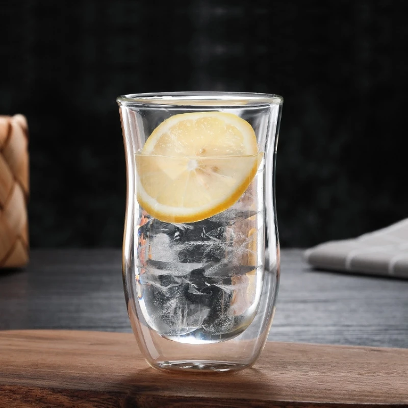 200/250 ml Creative Drinking Glasses Double Bottom Mug Coffee Glass Cup Elegant Juice Milk Tea Shot with Dragon Egg Shape | Дом и сад