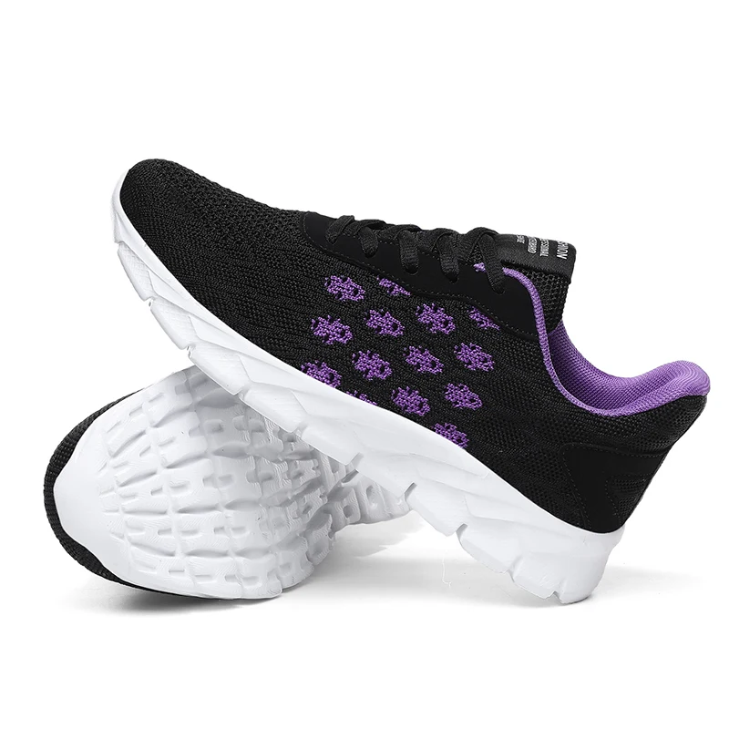 

Women Mesh Running Shoes Hollow Out Fly Weave Breathable Comfortable Cushioning Casual Sneakers Walking Jogging Shoes for Ladies
