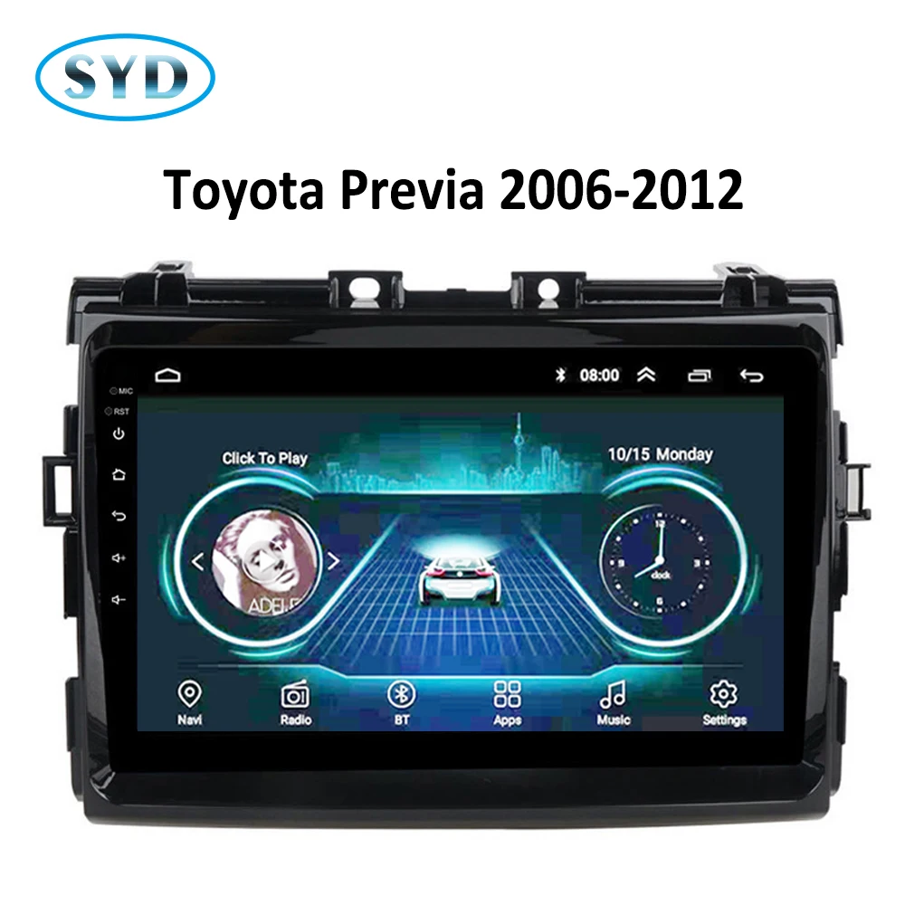 Автомагнитола для Toyota Previa dvd плеер 2006 2012 Мультимедиа gps Navi Система Android 8 1 9