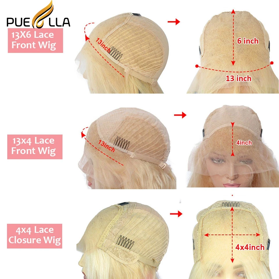 Dark Green Bob Wig Lace Front Human Hair Wigs Peruvian Transparent HD Colored White Blonde Brown 13x6 | Шиньоны и парики
