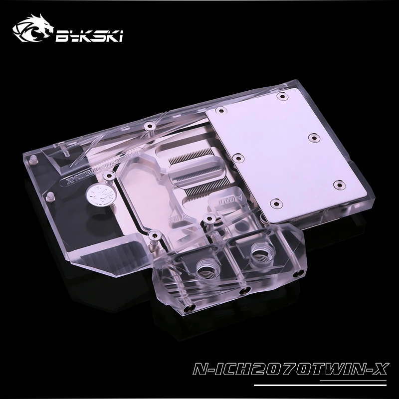 Водяной блок Bykski с полным покрытием графического процессора для MAXSUN RX580 кулер