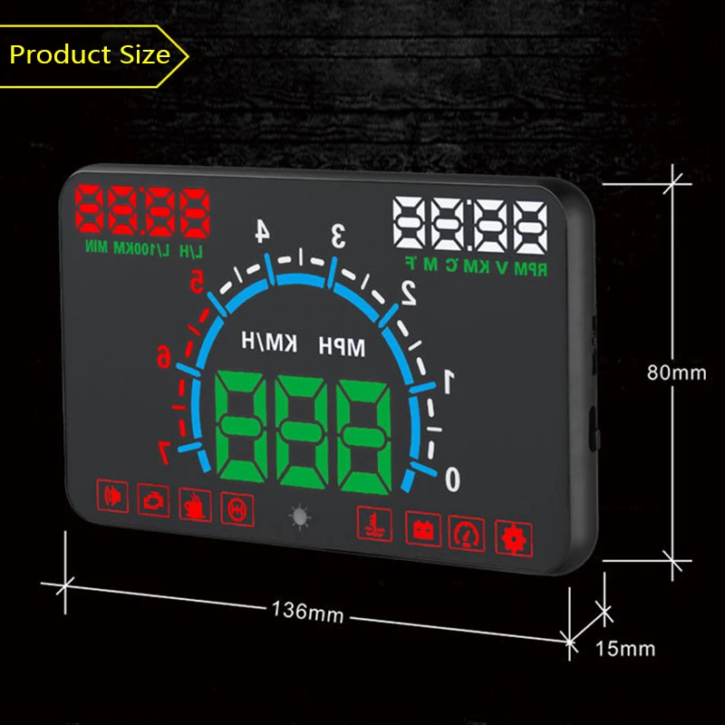 Автомобильный проектор на лобовое стекло автомобильный Универсальная