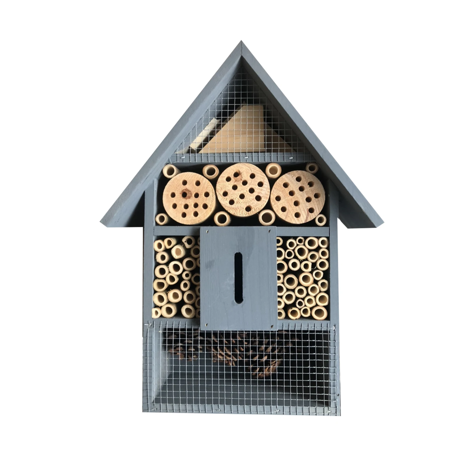 

Natural Wooden Insect House Bug Hotel Garden House Shelter Garden Breeding Box for All Creatures LC