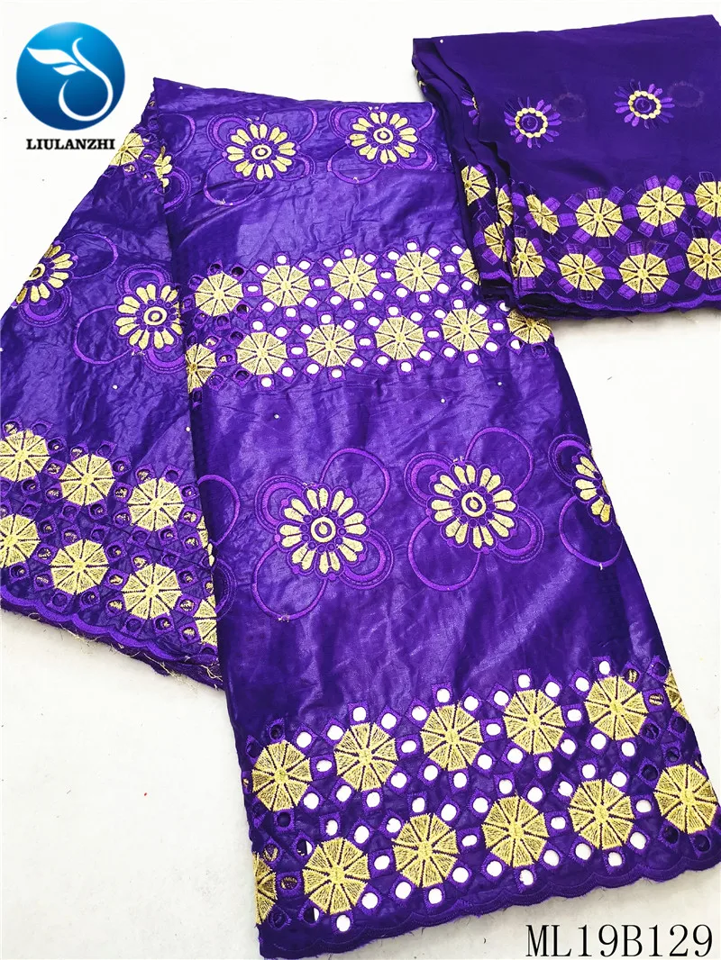 

LIULANZHI Bazin african fabrics New arrival cotton riche bazin fabric with stones High quality nigerian bazin getzner ML19B129