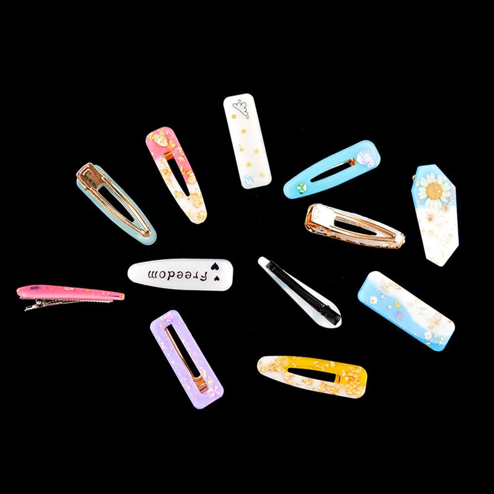 Силиконовая эпоксидная форма для рукоделия из смолы зажим волос заколки