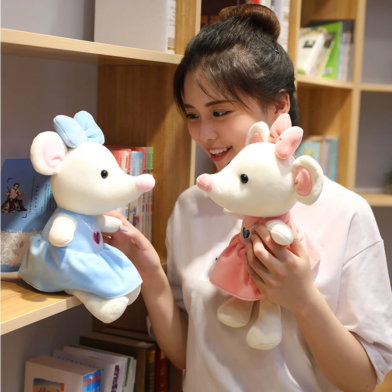 35 см для милой принцессы коврик мыши плюшевая игрушка прекрасная маленькая белая