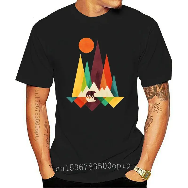 

Новинка 2021, мужская повседневная футболка с принтом The Great OUTDOOR (черный вариант), футболки с коротким рукавом, футболки, топы