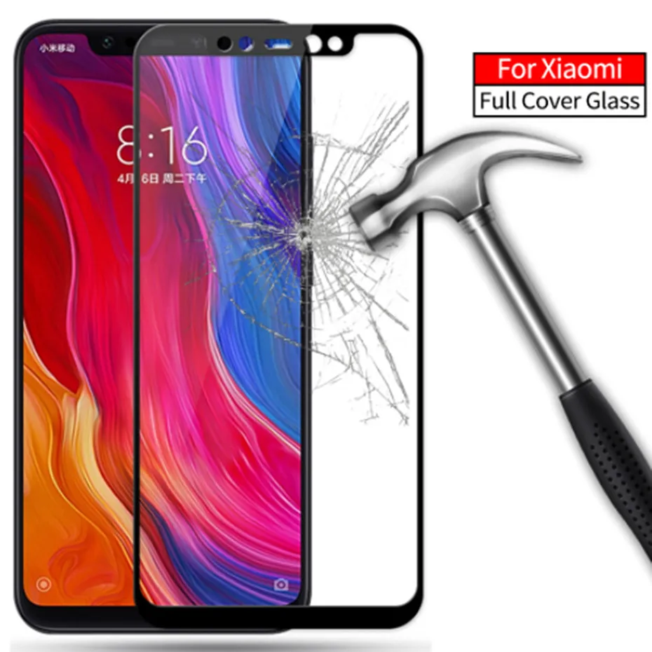 Для xio mi a3 9se 9 9lite 8 закаленное стекло на xao redmi note 7 Note 8t 8pro poco f1 защитная пленка весь