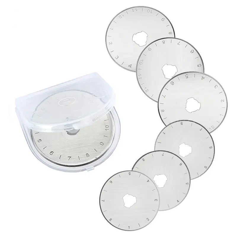 Вращающийся резак для ткани кожевенного ремесла Безопасные лезвия мм 5 шт|Резка| |