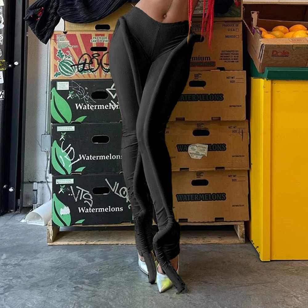 

Women's New Winter Sports Pants Fashionable And Simple Commuter Style Solid Color Design Three-dimensional Cloth Decoration