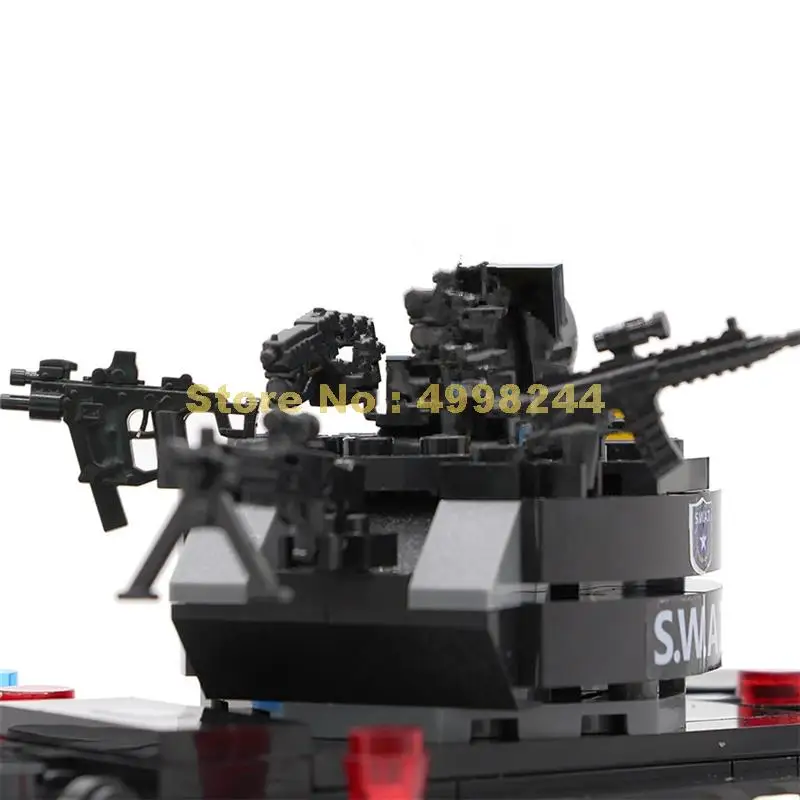 9412 349 шт. полиции Swat бронированный автомобилей Оружие 3 строительные блоки