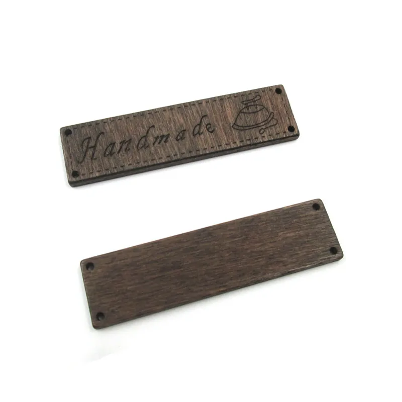 10 шт. деревянные пуговицы ручная работа буквы резные 4 отверстия Швейные