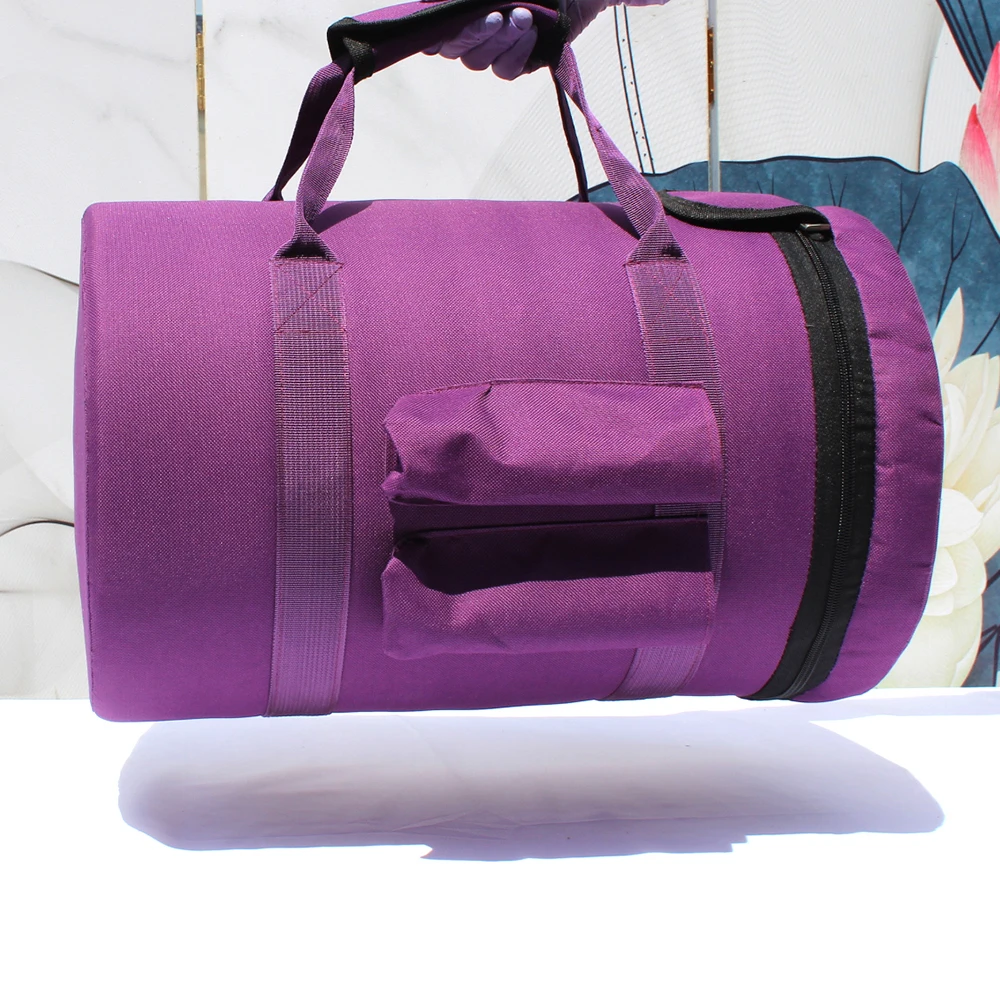 Фиолетовая Сумка для переноски 7 8 дюймов ручная Хрустальная Поющая миска с