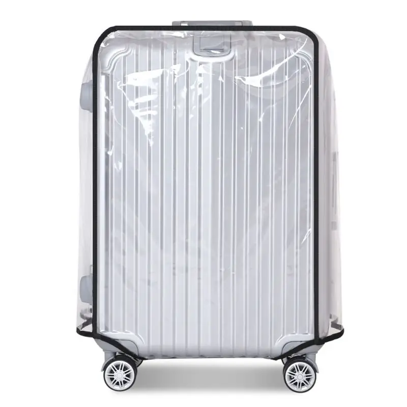 Фото Прозрачный чехол для чемодана из ПВХ защитный на колесиках | Багаж и сумки