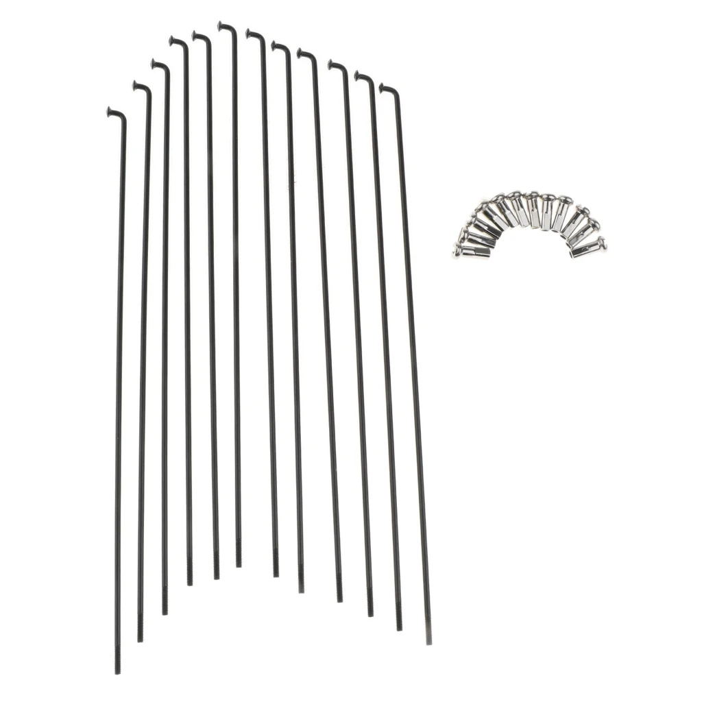 Спицы для велосипеда 177 мм 273 спицы горного с черными сосками мм|Велосипедная