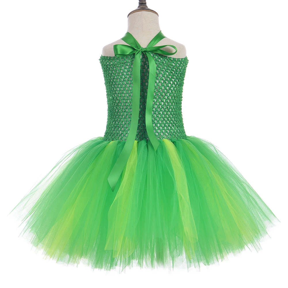 Однотонное красное синее зеленое платье-пачка Тюлевое платье для девочки на день