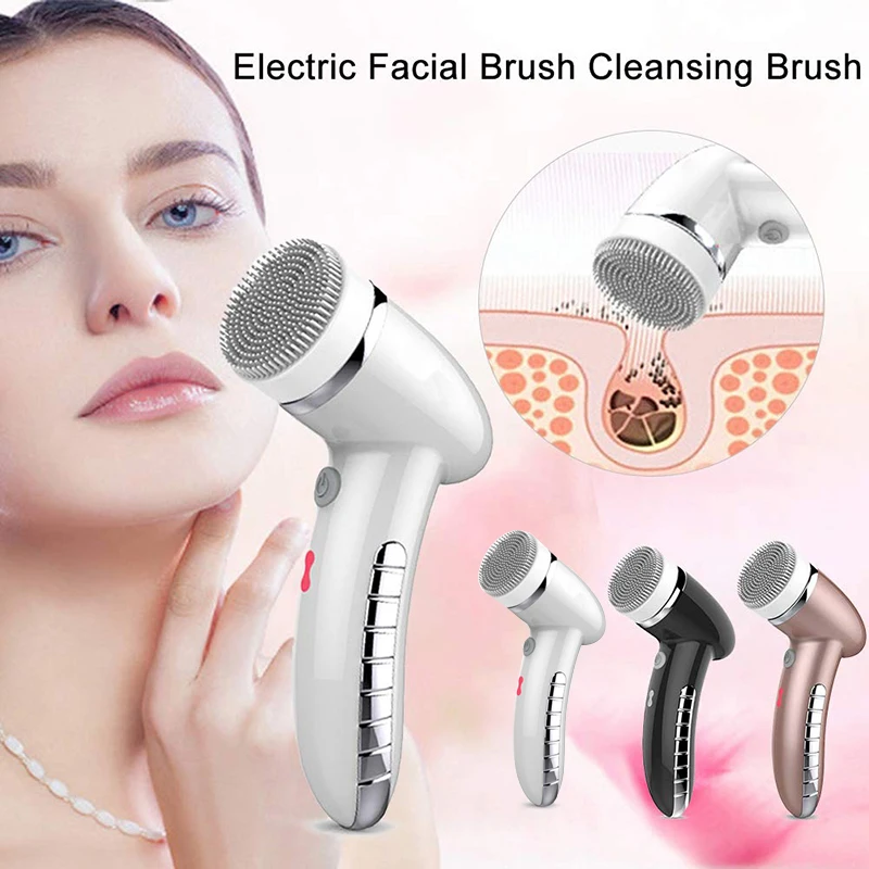 

Hot Facial Cleansing Brush 360 Degree Rotation Mini Face Cleaner Deep Pore Blackhead Cleaning Machine Electric Face Massager t6