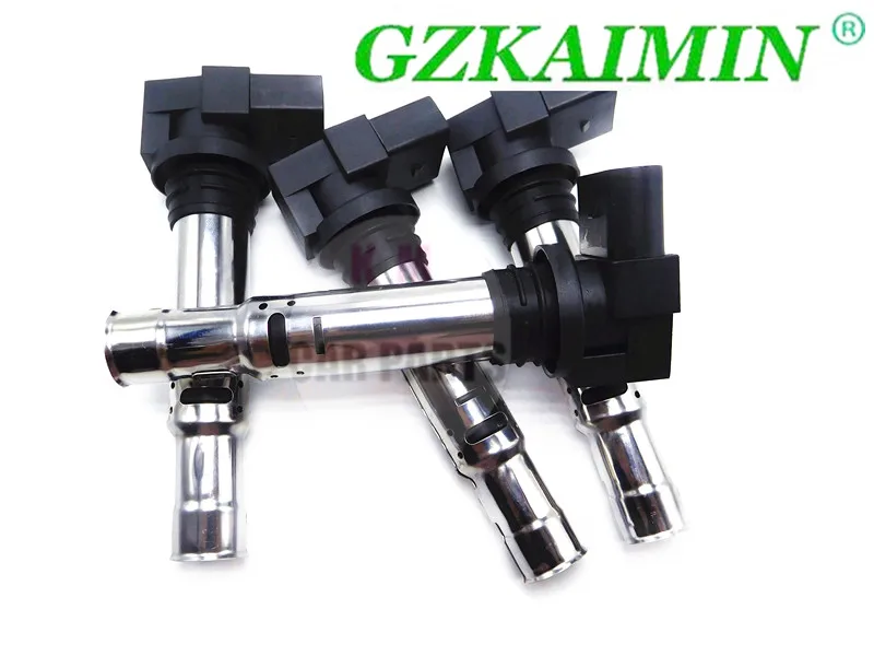 Новый набор из 4 катушек зажигания для VW Golf Jetta Bora Beetle Polo SharanA3 Altea Ibiza Fabia Octavia Yeti 1 1.6FSI