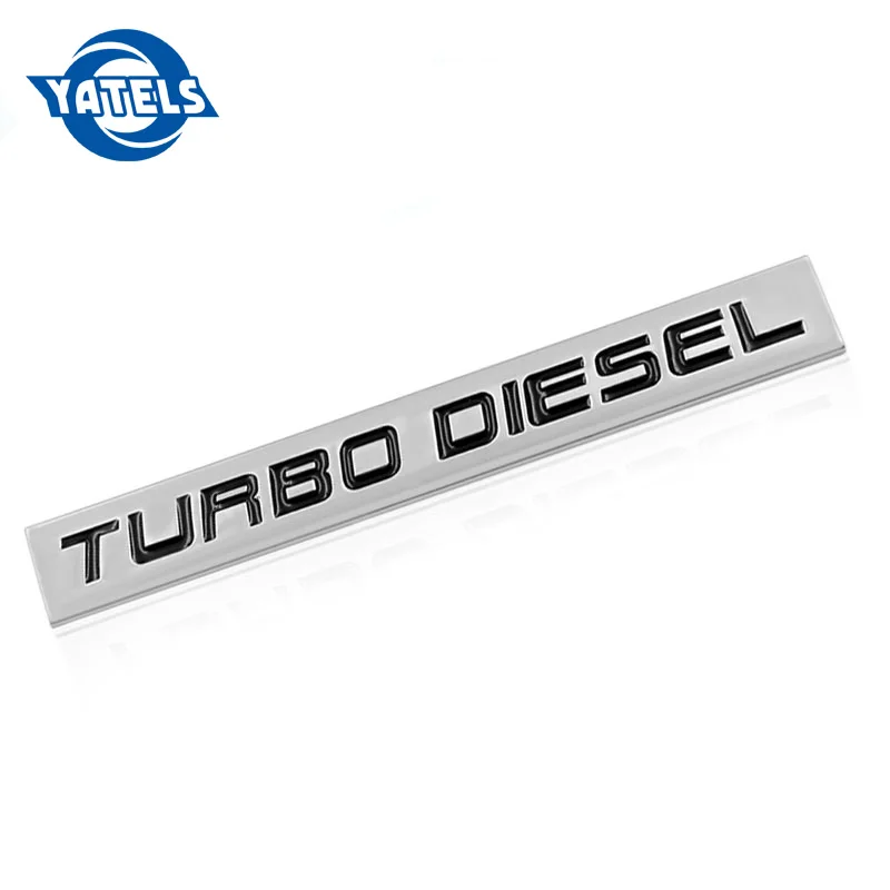 Металлическая 3d-эмблема из цинкового сплава с надписью TURBO DIESEL наклейка