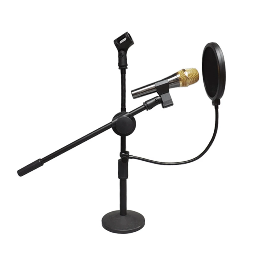 

Windproof Cover Microphone Double Layer Recording Filter Windshield Windscreen Microphones Easily Carrying Meeting Part