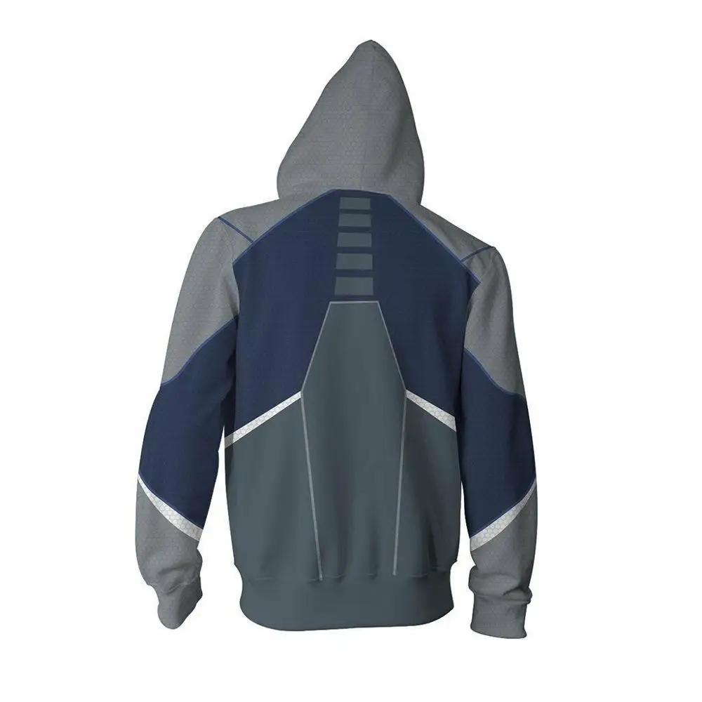 Movie X-Men Dark Phoenix Cosplay Costume Quicksilver Hoodies jacket 3D Printing zipper Sweatshirts | Тематическая одежда и