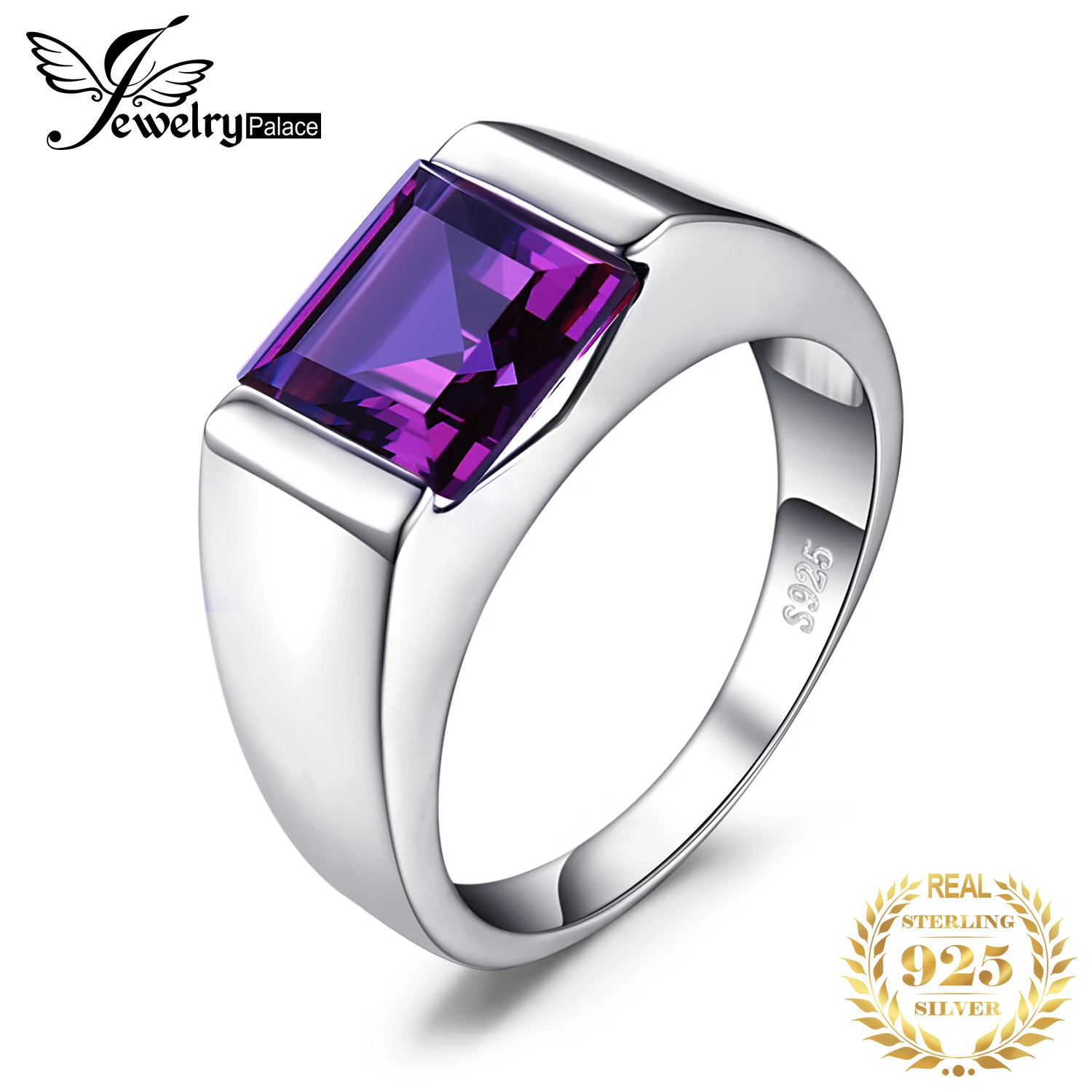 JewelryPalace мужские солнцезащитные очки с квадратными 3.3ct создан Александрит сапфир