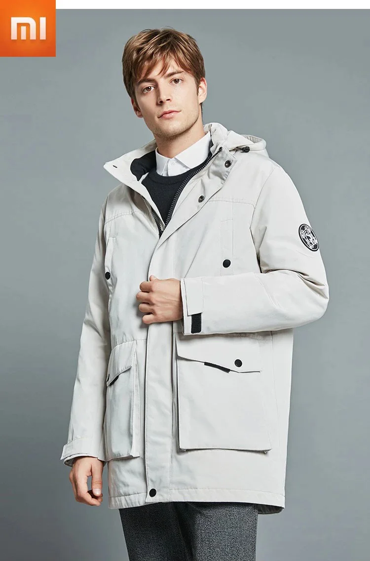 

Пуховик Xiaomi CHARPA Aerogel, Мужская зимняя теплая куртка, водонепроницаемая ветрозащитная шапка, пальто, толстые парки средней длины, зимняя куртк...