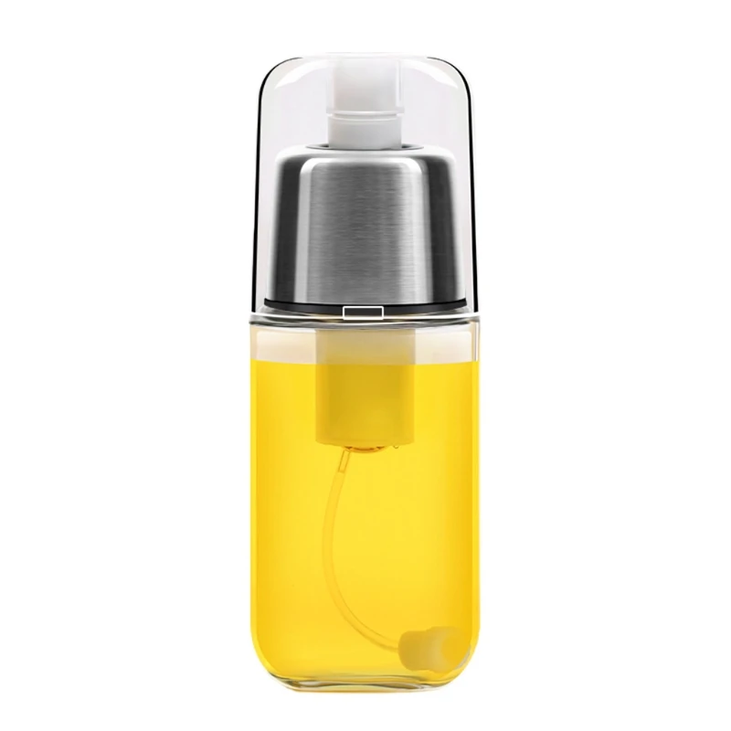 

Oil Spray Bottle for fried Steaks BBQ Fine Mist Save Oil Glass Stainless Steel