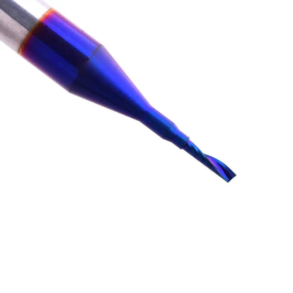 

D-UO105 O-Flute Up Cut Solid Carbide SupeRun Coated Spiral Router Bit, with 1/16 x 1/4 x 1/4 x 2", Shank: 1/4"