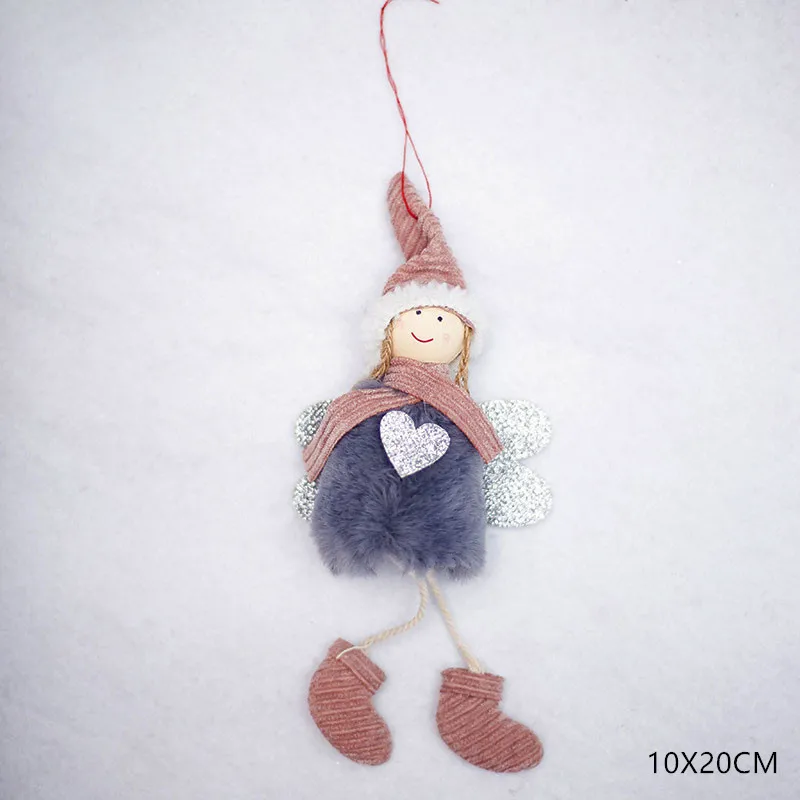 A1-Gray Новогодняя Коллекция года, Рождественские куклы Noel Angel для мальчиков и девочек, Рождественские елочные украшения, Navidad Natal, рождественские украшения для дома, подарок для детей - Цвет: A1-Gray