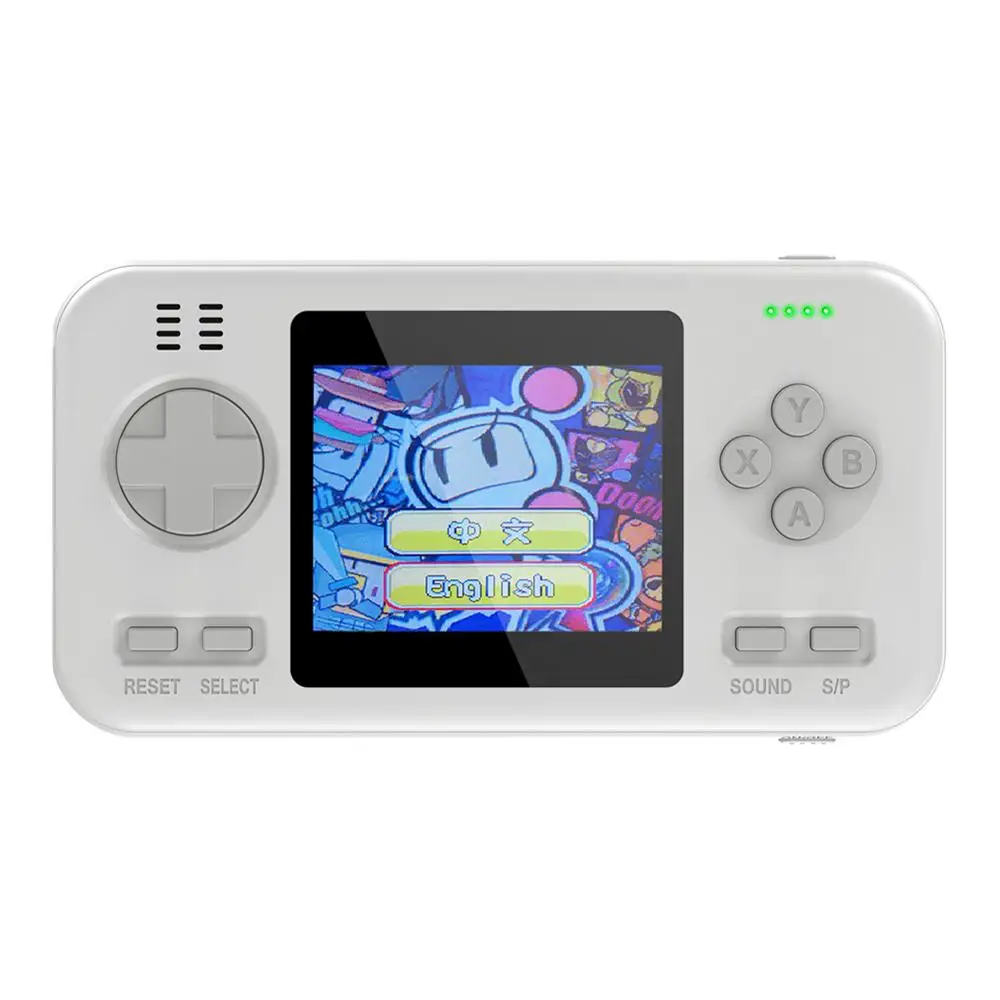 White Buil-in 416, Классическая игровая машина, ручной геймпад, консоль с 8000 мАч, Дополнительный внешний аккумулятор, игровые игрушки для детей и взрослых - Цвет: White