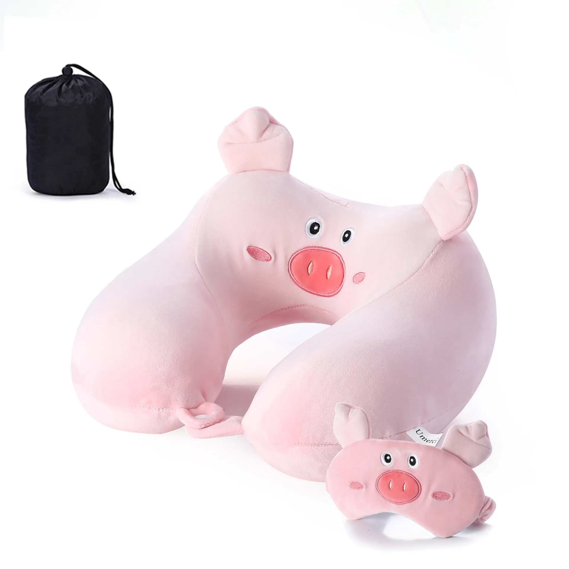 Новая мультяшная подушка для путешествий с животными плюшевая хлопковая u