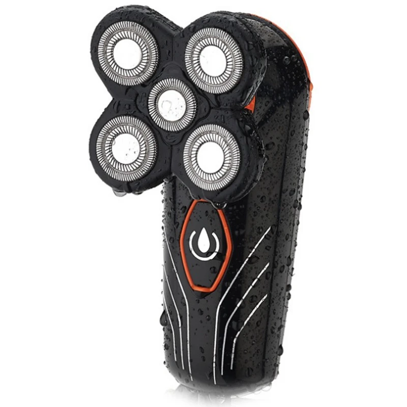 Влажная и сухая бритва водонепроницаемая электрическая для бороды