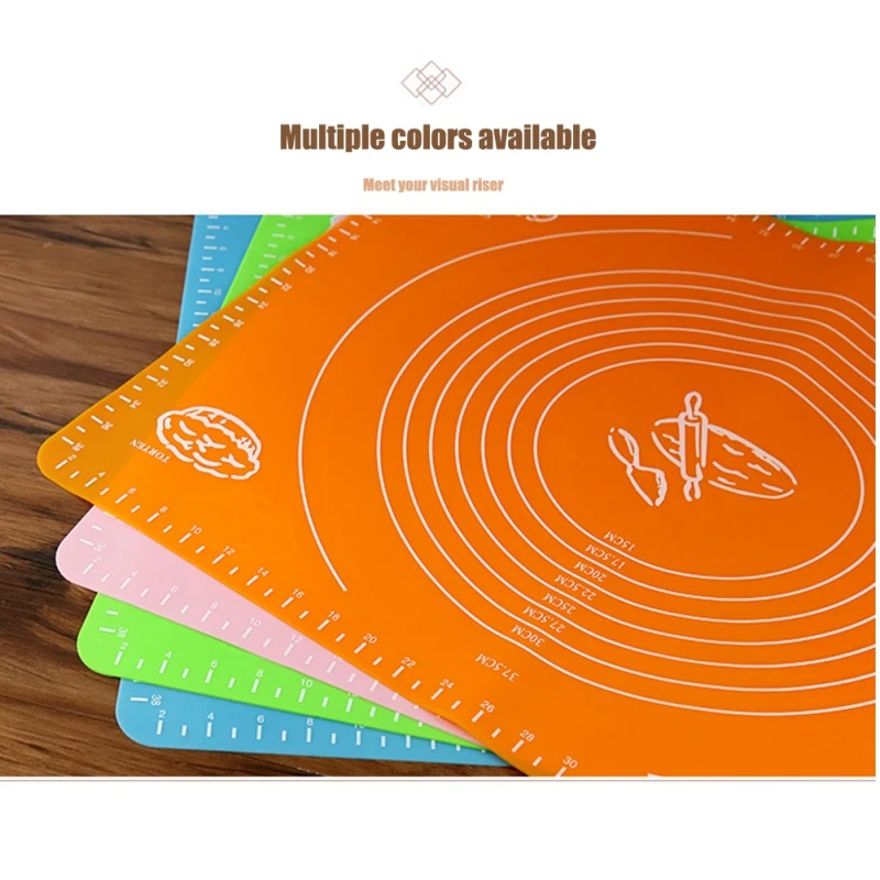 2020 силикона с антипригарным покрытием утолщение разминание коврик Rolling масштаба