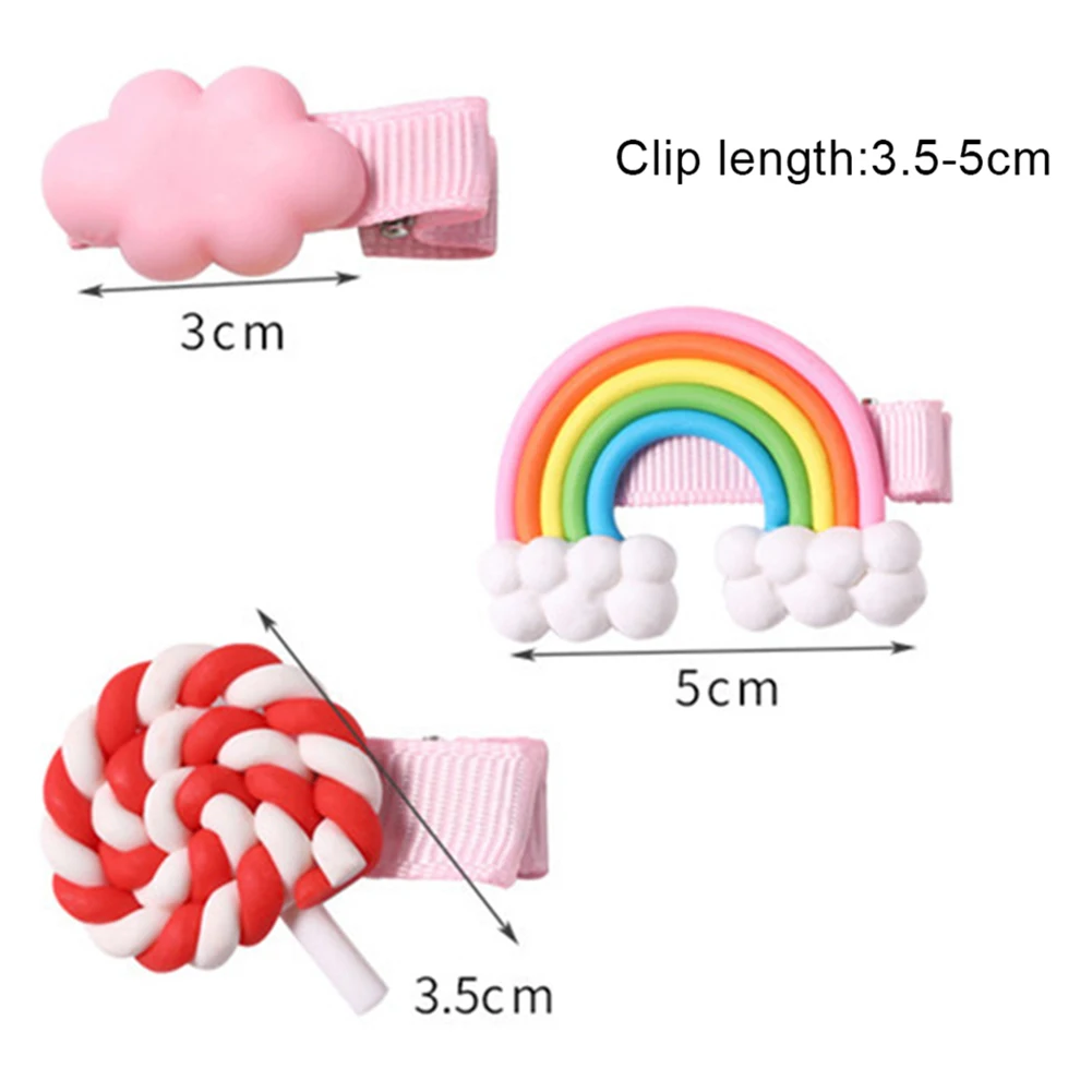 

Cute Lollipop Cloud Rainbow Hairgrip Girls Hair Clip Hairpin Party Headwear Hair Clip Headwear Cute Cartoon cute hair decoration