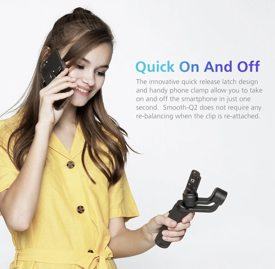 Zhiyun Smooth 4 Q2 3-осевой ручной подвес для iphone 6 7 X samsung смартфон стабилизатор Steadicam PK dji osmo карманный мобильный 3 2
