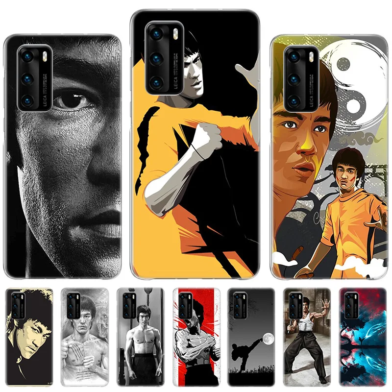 

bruce lee Soft TPU Bumper Case For Huawei P20 P30 P40 lite P50 Pro Ball Cover For Huawei P Smart Z Plus 2019 2020 2018 Coque