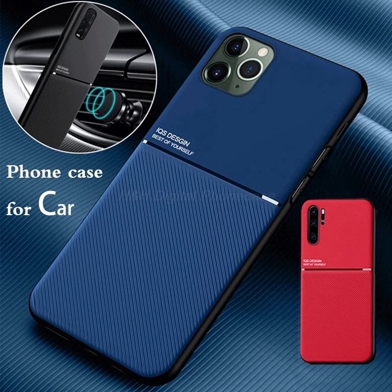 Роскошный кожаный чехол для телефона iphone 8 7 6S 6 Plus 5 5S SE 2020 автомобильный Магнитный