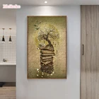 Алмазная живопись 5d сделай сам, Набор для вышивки деревья, вышивка крестиком, стразы, Декор