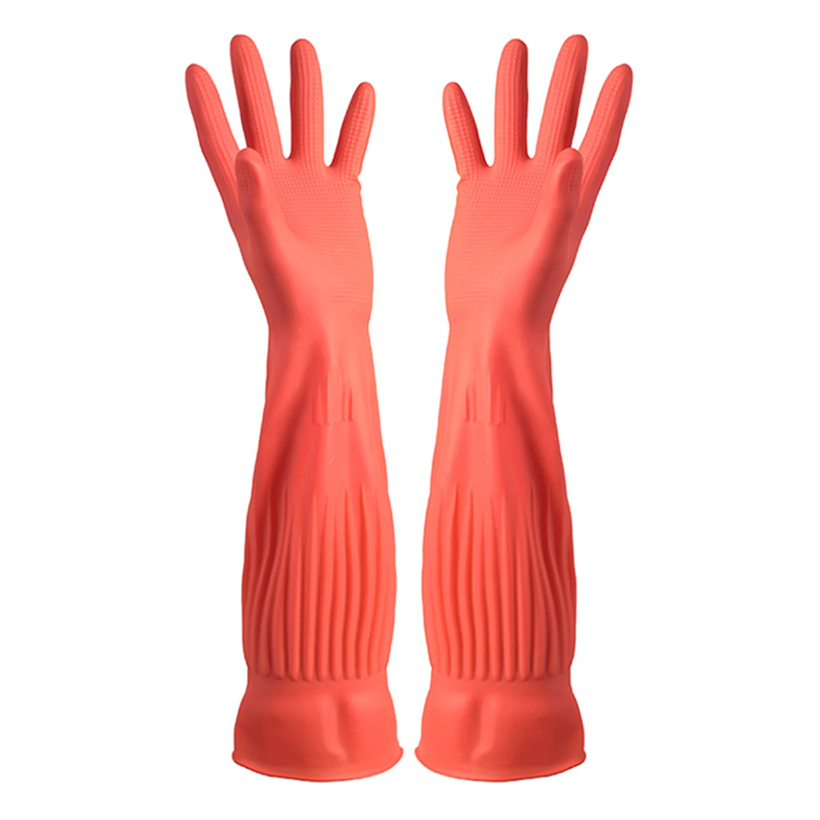 

1pair Men Women Oil Resistant Cleaning Gloves Dish Washing Waterproof Clean Tool Latex Hands Protection Home Kitchen Household