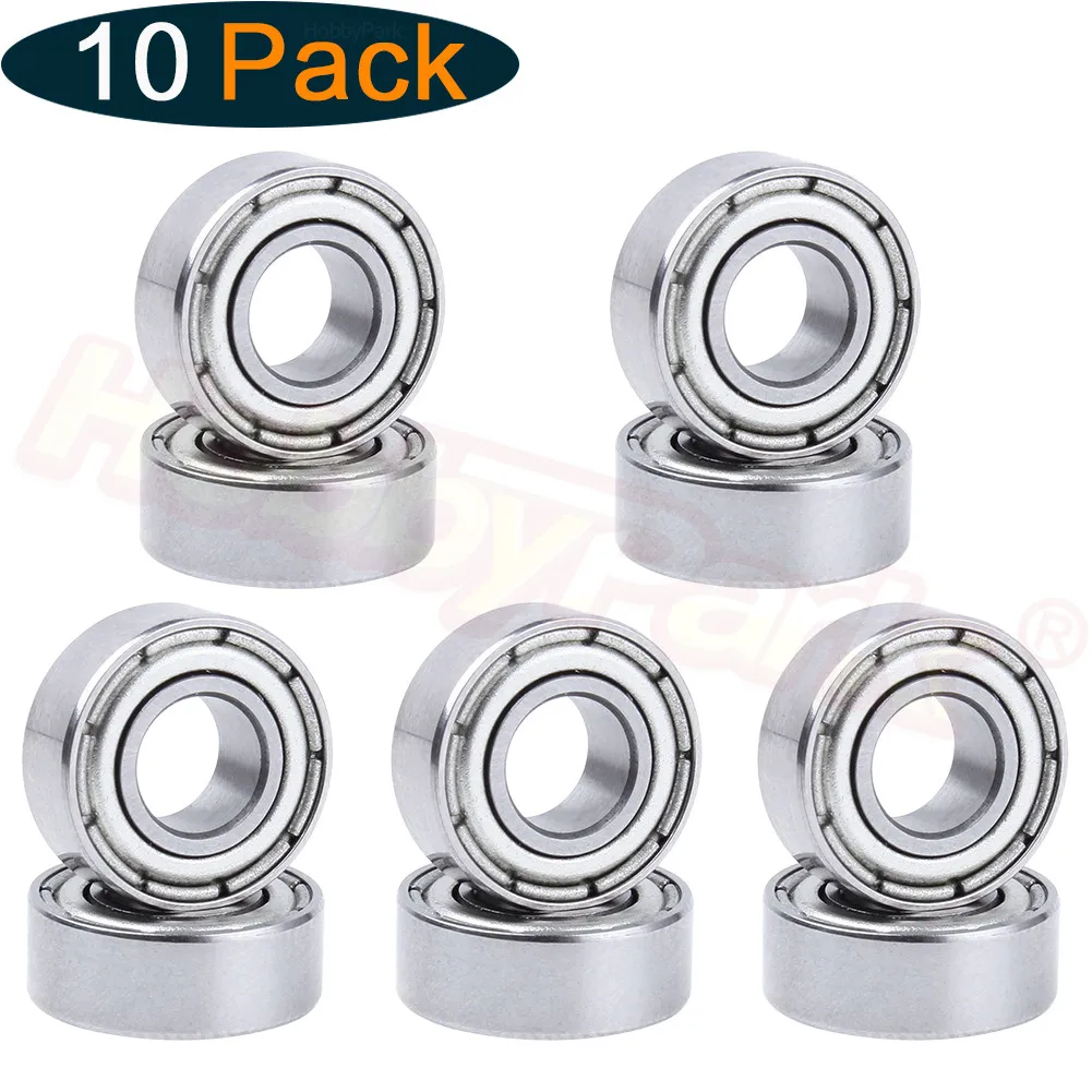 10pcs Ball Bearings 5x11x4mm Replacement of TRA5116 For Traxxas Slash Rustler 4x4 1/10 RC Car Spare Parts HPI Savage XS Flux - купить по